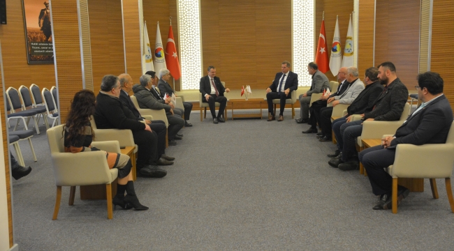 Balaban ticaret borsasını ziyaret etti