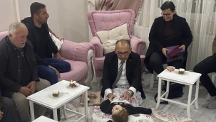 Başkan Akın SMA hastası Nur'u ziyaret etti