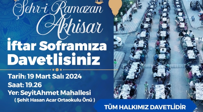 Başkan Dutlulu'dan bereket sofrasına davet