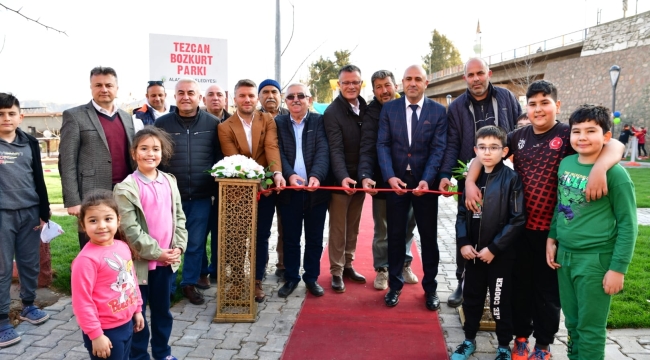Başkan Öküzcoğlu tezcan bozkurt parkını açtı