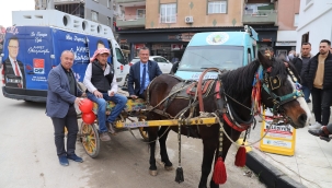 Başkan Öküzcüğlu bakkal şükrü konağı açılışına yeni makam aracıyla geldi