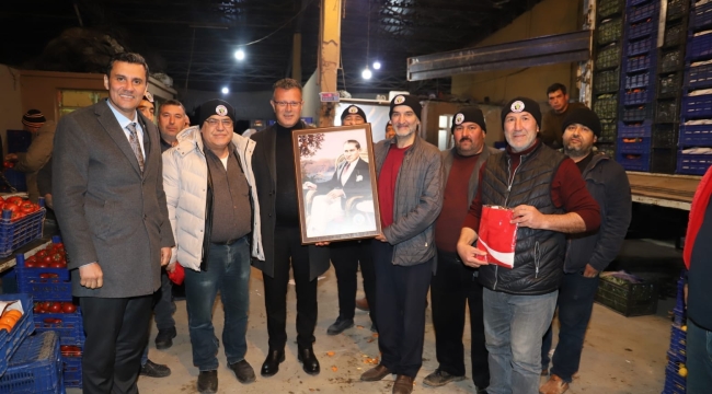 Başkanlar Alaşehir'de esnaf ziyaretinde