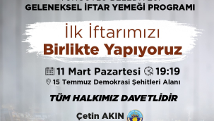 Turgutlu Belediyeden iftar sofrası 