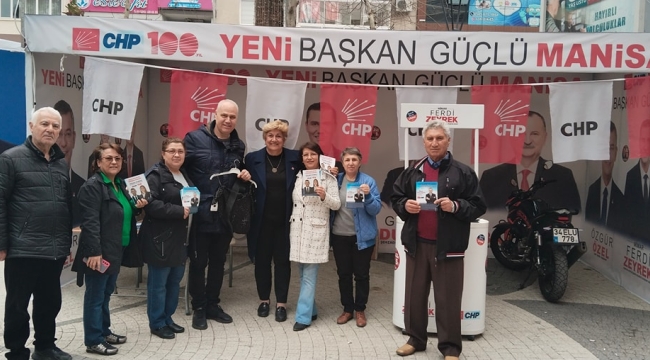 Broşür dağıttılar adaylara oy istediler