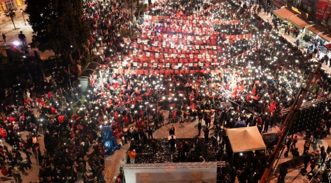 CHP'nin Sarıgöl'de düzenlediği muhteşem miting
