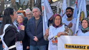 Hak arayan işçileri CHP'liler karşıladı