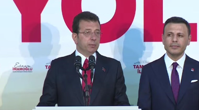 İmamoğlun'da ilk açıklama:yüzde 40'a gidiyoruz
