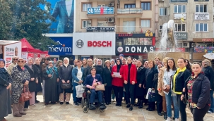 Kadınlar günü basın açıklamasını başkan Kaplan yaptı
