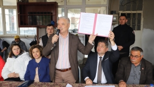 Kemiklidere düğün salonu yapımı imzaları atıldı