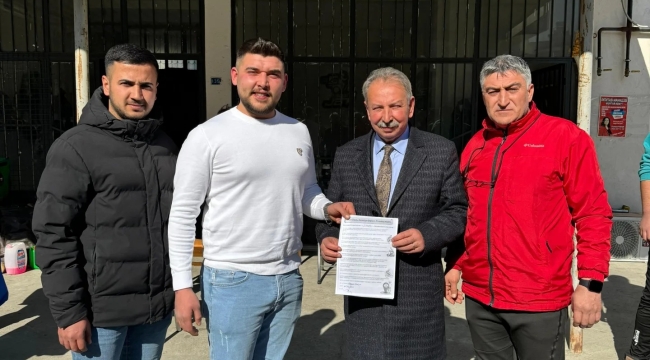 Nurlu kurye dostu belediye başkanı olma imzasını attı