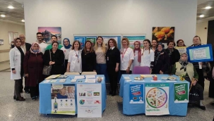 Obeziteyle mücadelede bilgilendirme standı açıldı