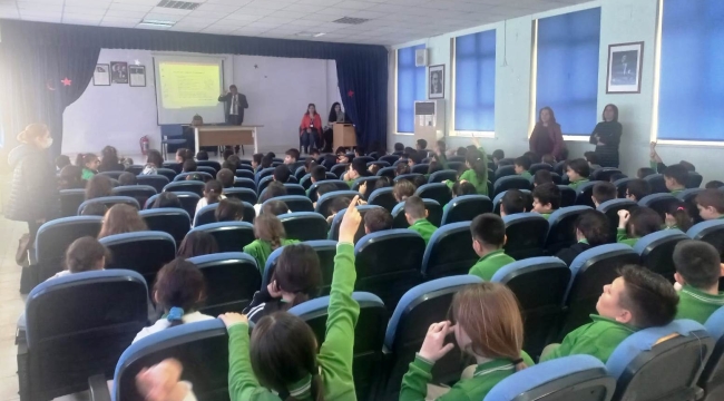 Öğrencilere gıdanı koru sofrana sahip çık eğitimi