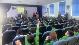 Öğrencilere gıdanı koru sofrana sahip çık eğitimi