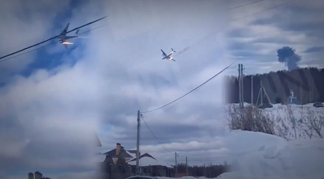 Rusya'da dev kargo uçağı düştü kurtulan yok