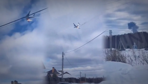 Rusya'da dev kargo uçağı düştü kurtulan yok