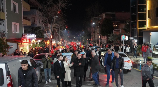 Uncubozköy'de CHP yürüyüşü