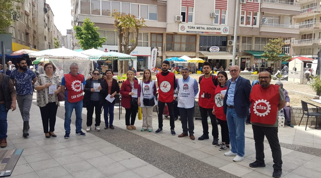 1 mayıs davetiye ve bildirileri dağıtıldı