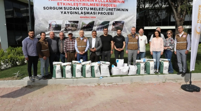 9 İlçede üreticilere sorgum tohumu dağıtımı yapıldı
