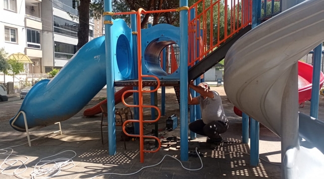 Ahmetli belediyesinin onarım ve çevre temzliği çalışmaları