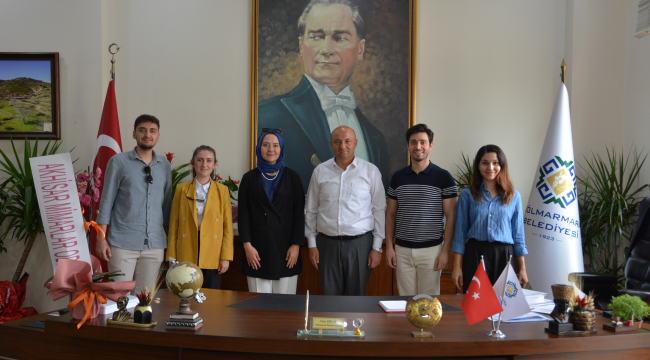 Akhisar mimarlar odası yönetimi başkan Aykan'ı ziyaret etti