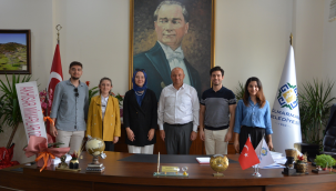 Akhisar mimarlar odası yönetimi başkan Aykan'ı ziyaret etti