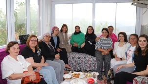 Alaşehir'in tek kadın muhtarına ziyaret