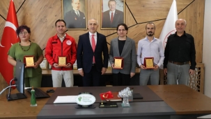 Başarı plaketle ödüllendirildi