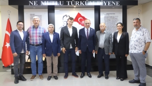 Başkan Akın'a tebrik ziyaretleri