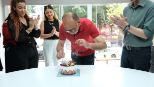 Başkan Akın yaş gününü kultadı