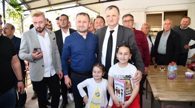 Başkan Balaban Yuntdağ'ında vatandaşlarla bayramlaştı