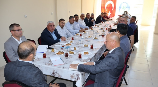 Başkan Mintaş muhtarlarla toplandı