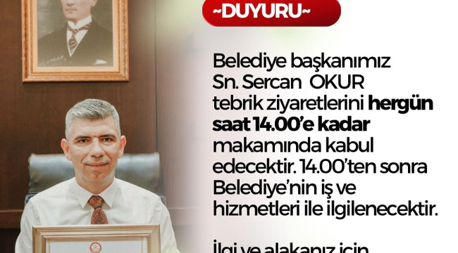 Başkan Okur'dan ilginç uygulama