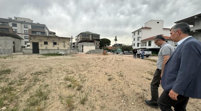 Başkan Okur saha çalışmalatını denetledi