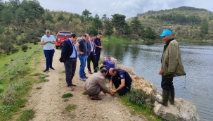 Belediye yazın tarımsal üretime su sağlayacak göletlerin bakımı tamamladı
