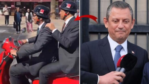 CHP'lideri Denizli'de kaybettiği motorsikletle gezdi