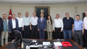 Esnaf oda başkanları başkanlarından başkan Akın'a ziyaret