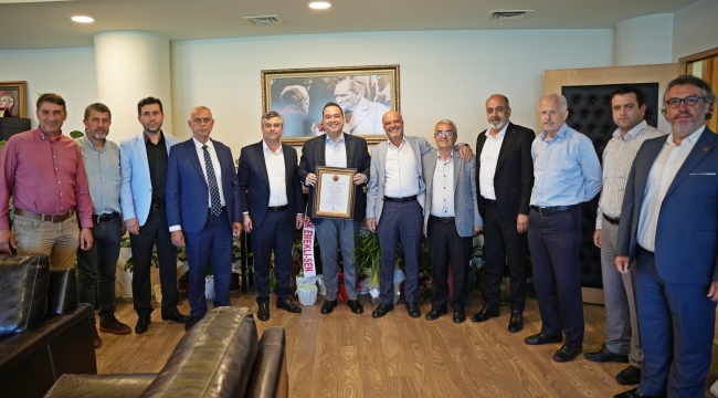 Esnaf oda başkanları başkan Dutlulu ile görüştü