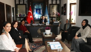 Gördes kadınlar derneğinden başkan Büke'ye ziyaret