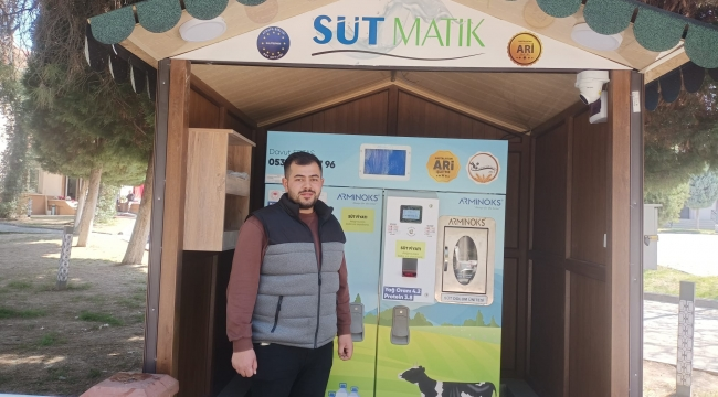 Gördes'te bir ilk:sütmatik hizmete girdi