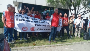 İşten atılan işçiler eyleme başladı
