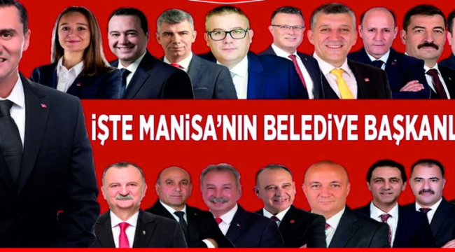 Manisa'yı yönetecek CHP'li başkanlar
