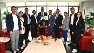 Mimarlar odası yönetimi başkan Zeyrek'i ziyaret etti