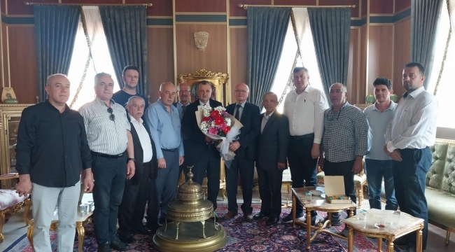 Oda başkanlarından başkan Balaban'a ziyaret