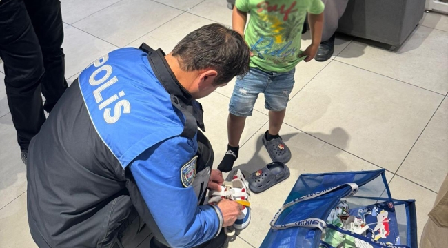 Polis yoksul çocuklara bayram sevinci yaşattı
