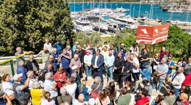 Sığacık'ta yat limanı protestosu: rant uğruna talana izin vermeyeceğiz