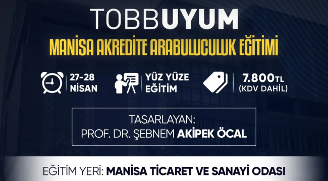 TOBBUYUM arabuluculuk akreditasyon eğitimine ön kayıtlar başladı!
