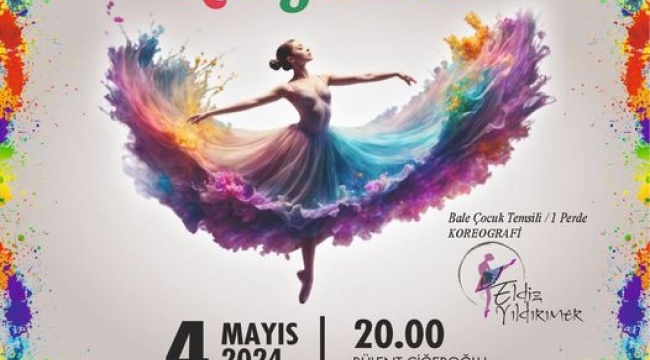 Akhisar'da rengarenk dans gösterisi