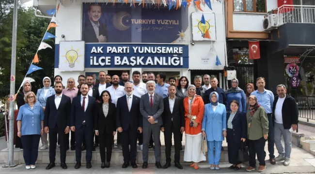 AKP yönetiminden Şehzadeler ve Yunusemre ilçe başkanlığına ziyaret