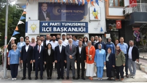 AKP yönetiminden Şehzadeler ve Yunusemre ilçe başkanlığına ziyaret
