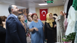 Altın makas biçki dikiş kursu sergisi açıldı
